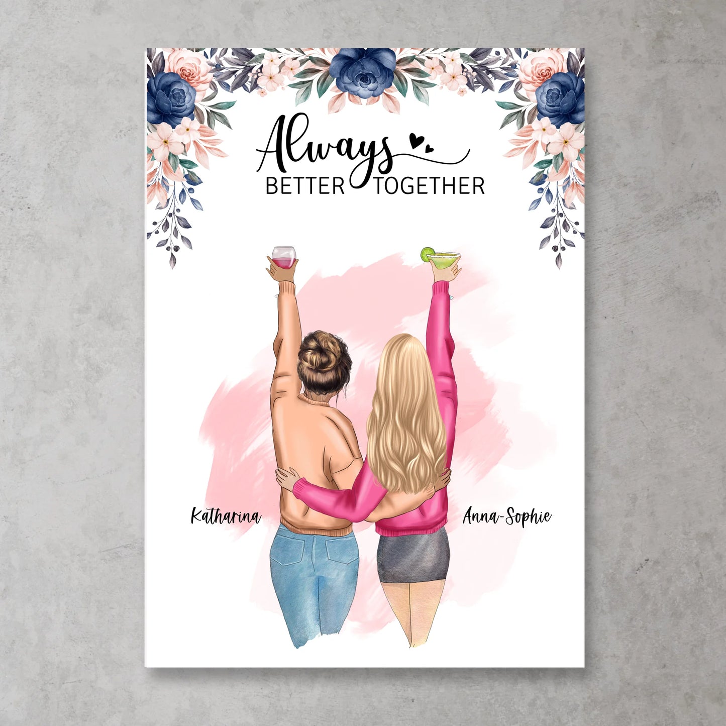 Best Friends Forever - Personalisiertes Poster