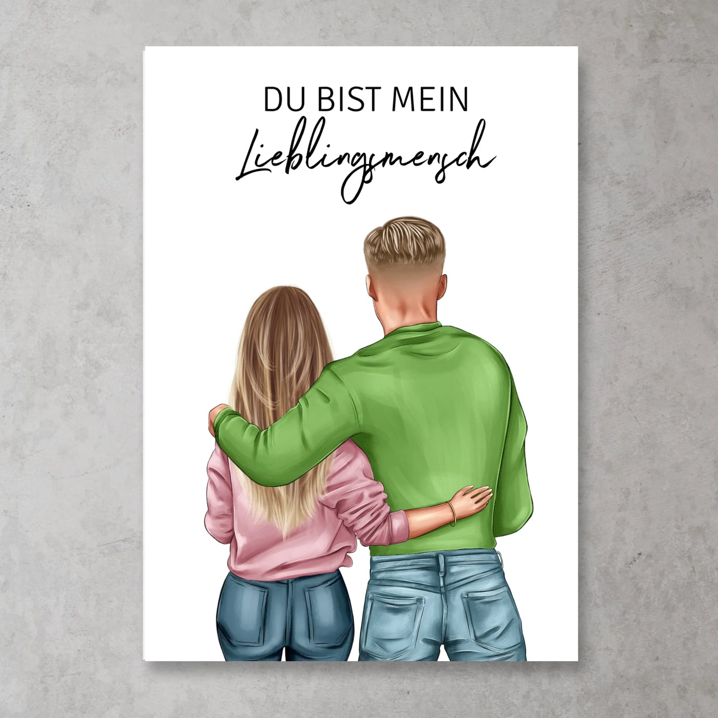Pärchen (Mann & Frau) - Personalisiertes Poster