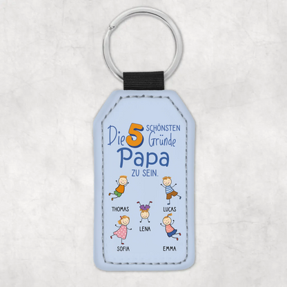 Die schönsten Gründe - Personalisierter Schlüsselanhänger