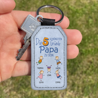 Die schönsten Gründe - Personalisierter Schlüsselanhänger
